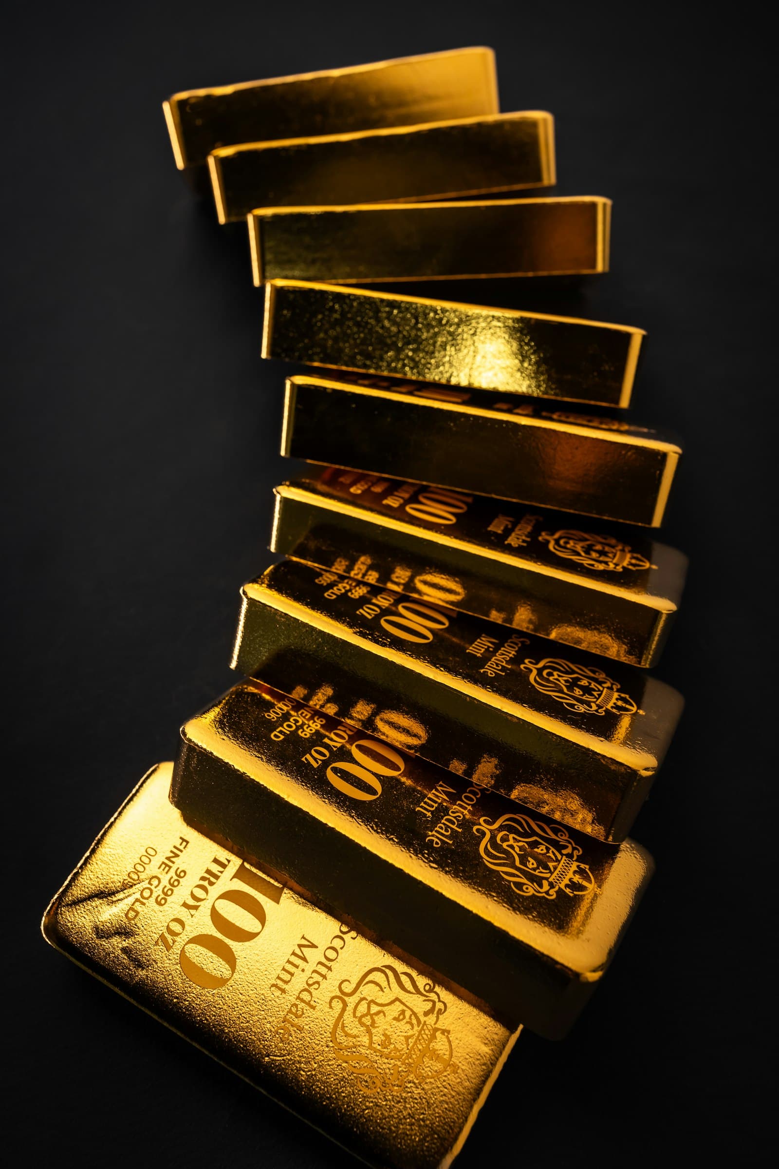Refined gold doré bars